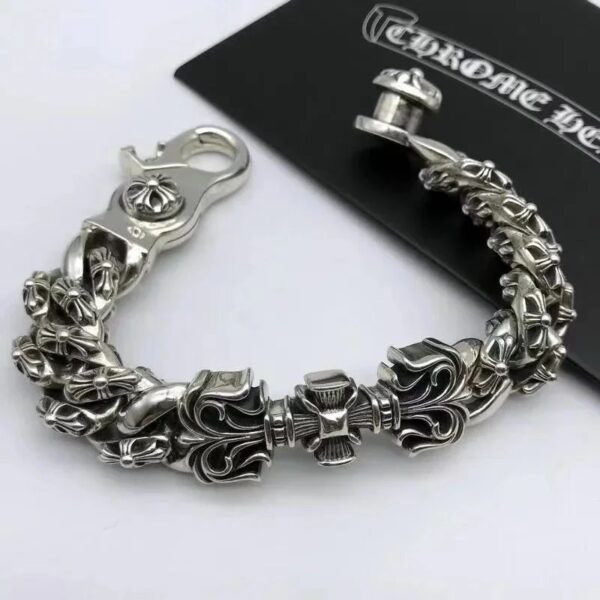 Chrome HeartsCross Multi-style Bracelet - 图片 2