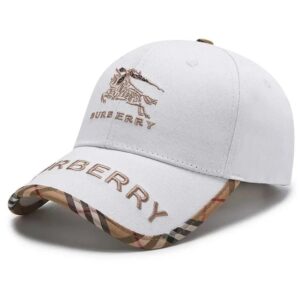 Burberry War Horse Embroidered Duckback Baseball Cap Collection