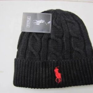 POLO gray knit cap - Classic polo style warmth.
