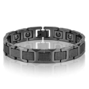 Titanium Diamond Fish Scale Bracelet