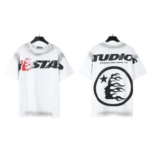 Hellstar American hipster high street washed old vintage print t-shirt