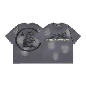 Hellstar American hipster high street washed old vintage print t-shirt