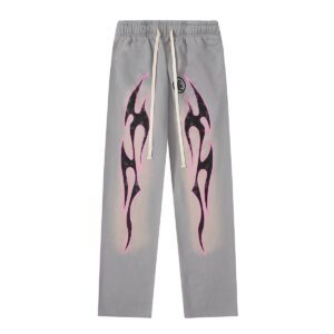Hellstar Side Goddess ins High Street Vintage Casual Pants