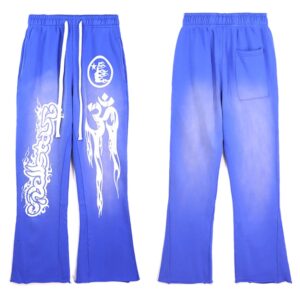 Hellstar Side Goddess ins High Street Vintage Casual Pants