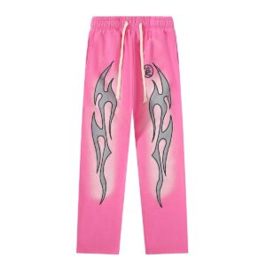 Hellstar Side Goddess ins High Street Vintage Casual Pants