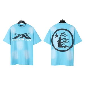 Hellstar American hipster high street washed old vintage print t-shirt