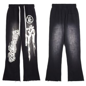 Hellstar Side Goddess ins High Street Vintage Casual Pants