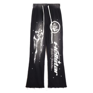 Hellstar Side Goddess ins High Street Vintage Casual Pants