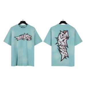 Hellstar American hipster high street washed old vintage print t-shirt