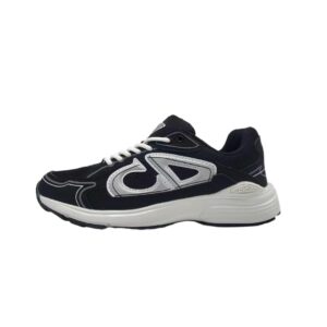 Dior new matching monogrammed dad shoes B30Black silver