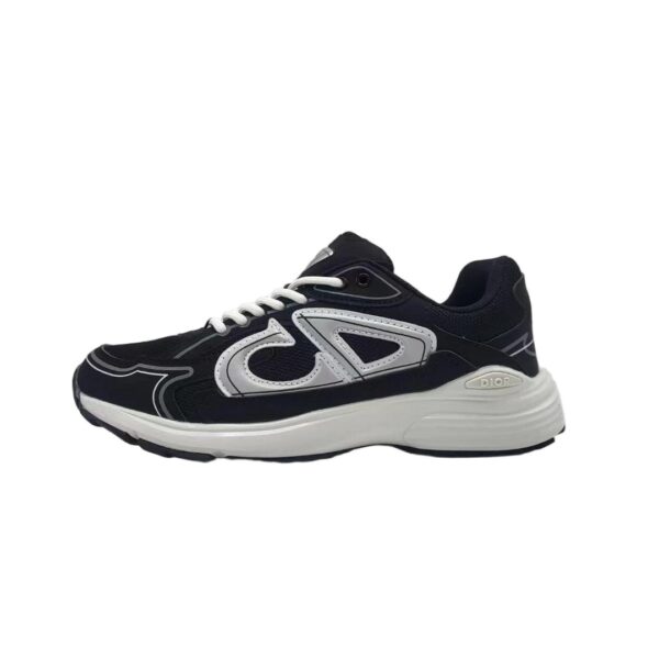 Dior new matching monogrammed dad shoes B30Black silver