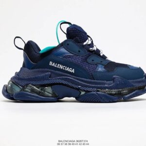 BALENCIAGA second generation ins heightened daddy shoes sapphire blue