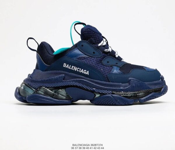 BALENCIAGA second generation ins heightened daddy shoes sapphire blue