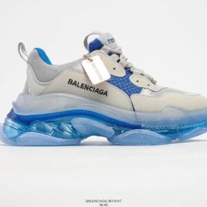 BALENCIAGA 2nd generation ins height increasing daddy shoes New White Blue