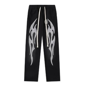 Hellstar Side Goddess ins High Street Vintage Casual Pants