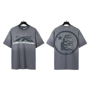 Hellstar American hipster high street washed old vintage print t-shirt