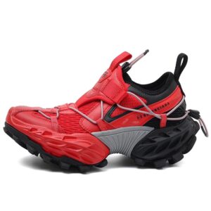 Balenciaga18XL hiking shoes 2025 runway lightweight old thick-soled daddy shoes red