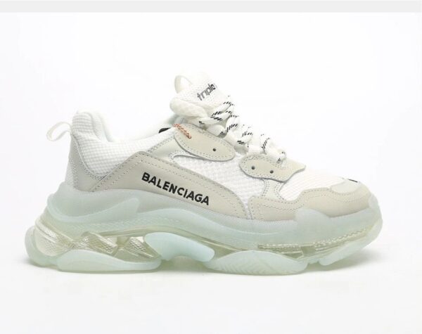 BALENCIAGA second generation ins heightened daddy shoes Rice White