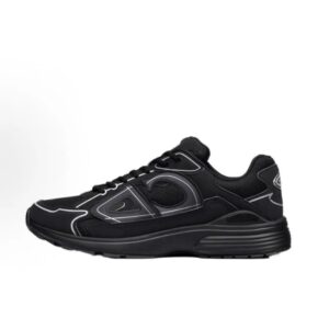 Dior new matching letter-printed pumps B30All black