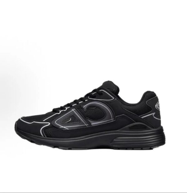 Dior new matching letter-printed pumps B30All black