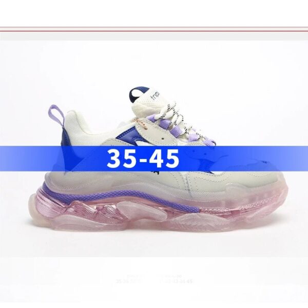 BALENCIAGA second generation ins heightened daddy shoes White Blue