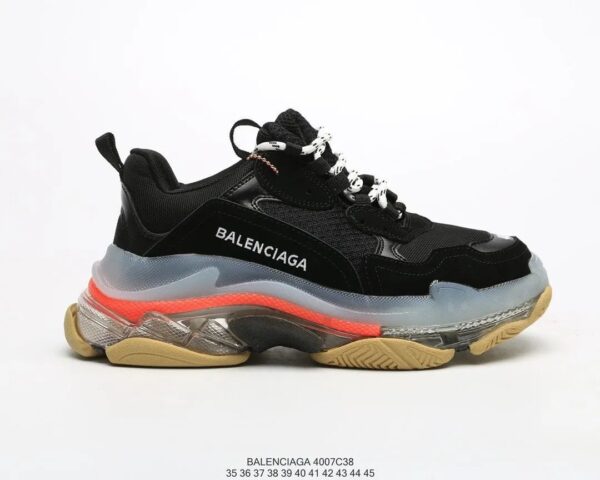 BALENCIAGA 2nd generation ins heightened daddy shoes Black Red