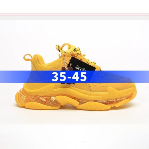 BALENCIAGA 2nd generation ins heightened daddy shoes Yellow