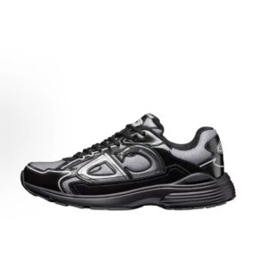 Dior new matching monogrammed dad shoes B30Bright Black