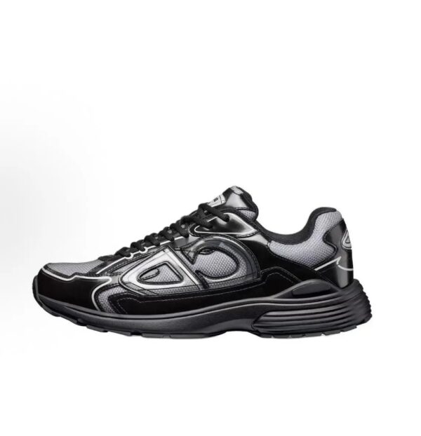 Dior new matching monogrammed dad shoes B30Bright Black
