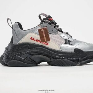BALENCIAGA second generation ins heightened daddy shoes Black Silver