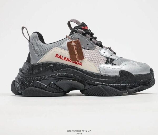 BALENCIAGA second generation ins heightened daddy shoes Black Silver