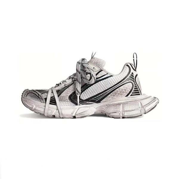 Balenciaga daddy shoes 3XL heightened ten generations retro old sneakers White Black