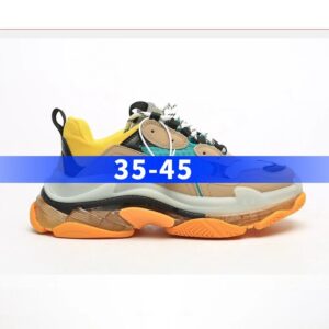 BALENCIAGA 2nd generation ins heightened daddy shoes Yellow Green