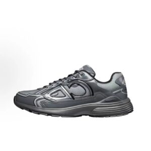 Dior new matching monogrammed dad shoes B30Bright gray