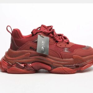 BALENCIAGA 2nd generation ins heightened daddy shoes Wine Red