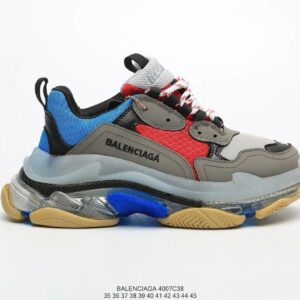 BALENCIAGA 2nd generation ins heightened daddy shoes Blue Red