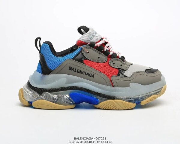 BALENCIAGA 2nd generation ins heightened daddy shoes Blue Red