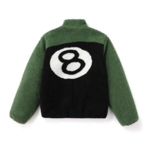 Stussy Black Eight Fall Chambray Baseball Jersey