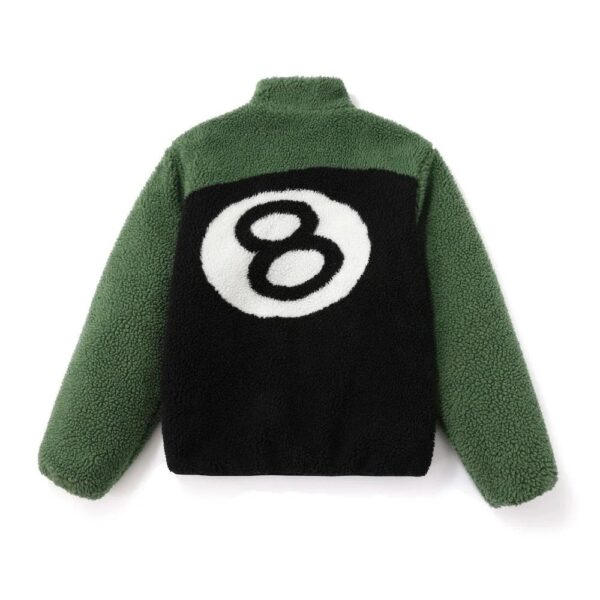 Stussy Black Eight Fall Chambray Baseball Jersey