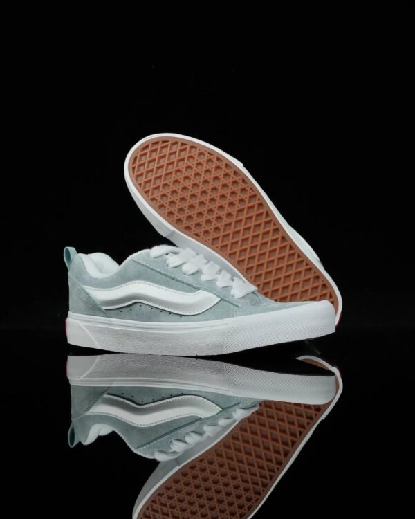 Vans Light Blue Suede Casual Sneakers Breathable Cushioning Everyday Wear Shoes