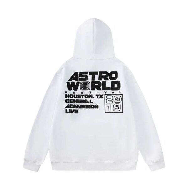travisscott printed casual hoodie