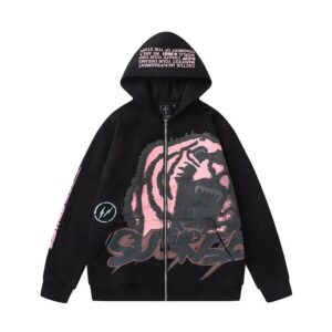 travisscott printed casual hoodie