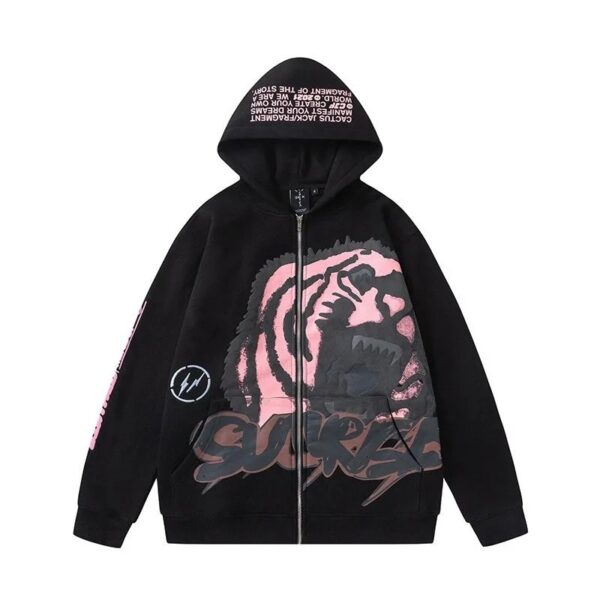 travisscott printed casual hoodie