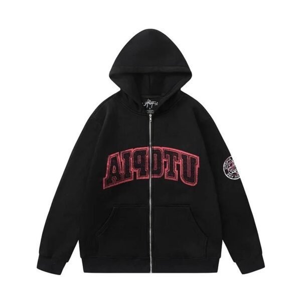 travisscott printed casual hoodie