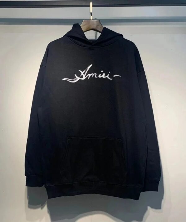Amiri Logo Print Ink Splash Hoodie Multicolor Collection
