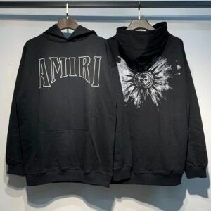 Amiri Logo Print Ink Splash Hoodie Multicolor Collection