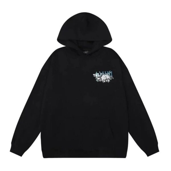 Amiri Logo Print Ink Splash Hoodie Multicolor Collection
