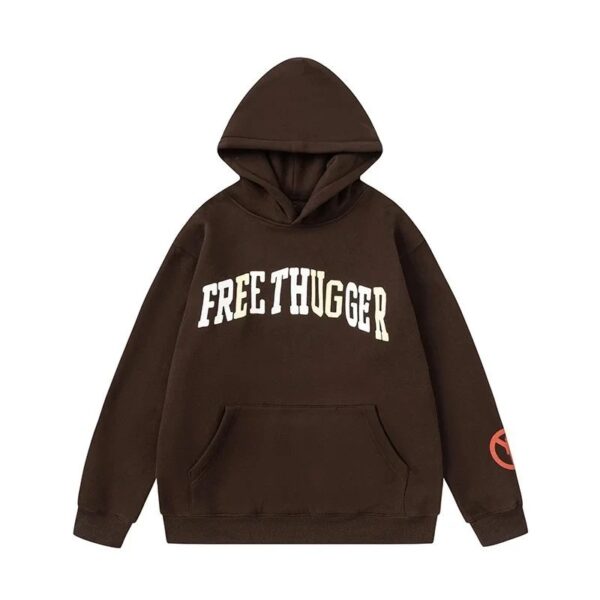 travisscott printed casual hoodie