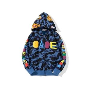 Bape Shark Head Multicolor Hoodie
