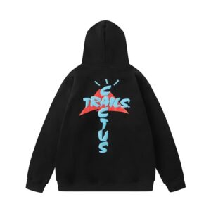 travisscott printed casual hoodie